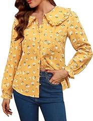 Blue Printyellow Floral