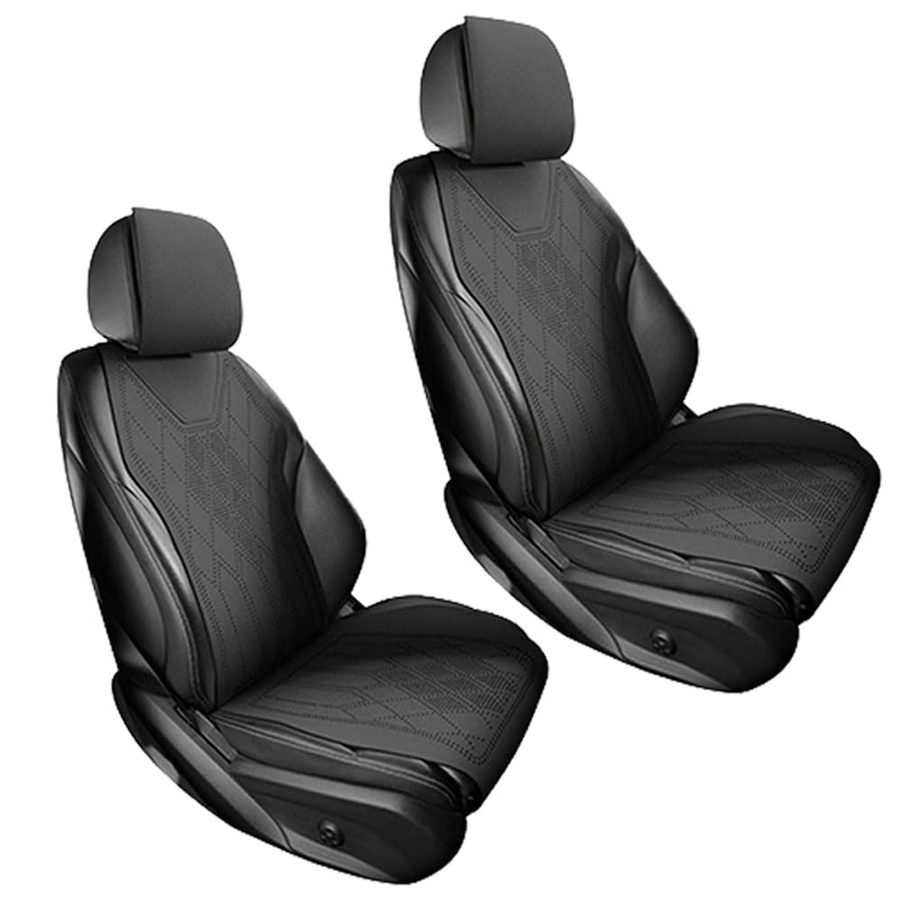 ALDLDA Car Seat Covers for Volvo XC90 2002-2025 P2/SPA, Faux Suede Upholstery Guard, Breathable Soft Automotive Cushions, Non-Slip Interior Accessories,Frontrow-Black