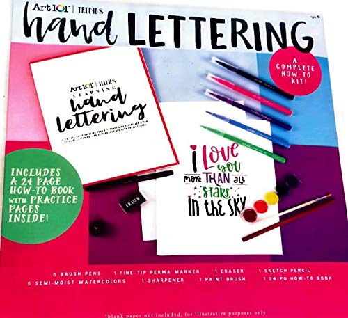 Art 101 Trends Hand Lettering A Complete How-to Kit, Script, Bold Statements, Or Decorative Letters-Tips Practice Pages & Project Ideas!