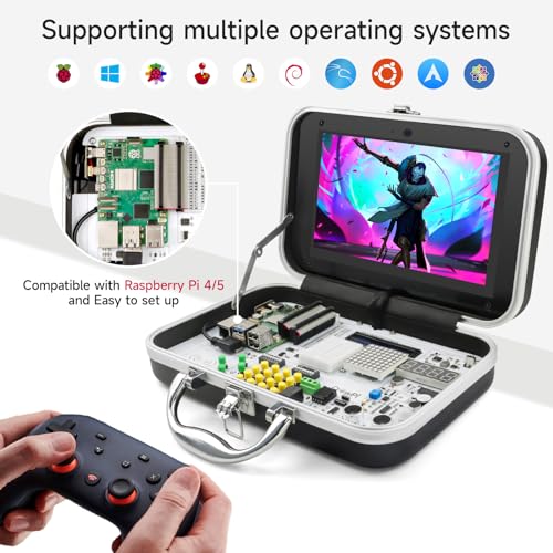 Image of ELECROW CrowPi Case Kit for Raspberry Pi 5, 9-Inch Display