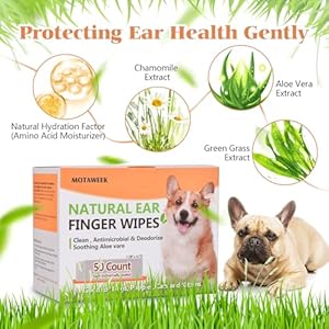   Dog-Ear-Wipes-Finger-Portable-and-Convenient-50-Pack-for-Gentle-Cleaning-Infection-Treatment-of-Dogs-Cats-Ears-Eyes-and-Pets-Fresh-and-Comfortable-Experience