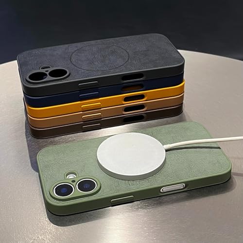 Coque iPhone 15 Pro vert antichoc magnétique