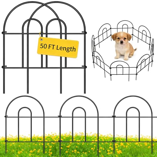 AMAGABELI 35 Panels 18in(H)×50ft(L) Decorative Garden...