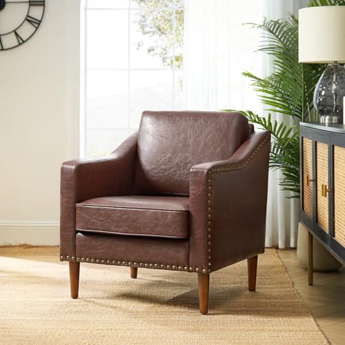 Sillón Plegable Marrón con Acabado Retro