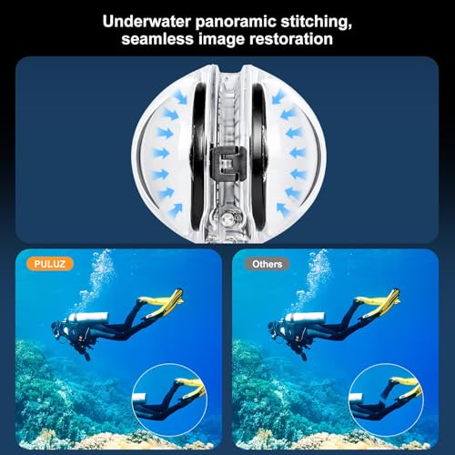 Image of Pro-Level Waterproof Case for Insta360 X5, 164FT Fully Invisible Diving Case IPX8 Underwater Housing Cover 99.2% Transmittance 8K Photography 5H Scratch-Resistant Shell Drop-Resistant Anti-Fog
