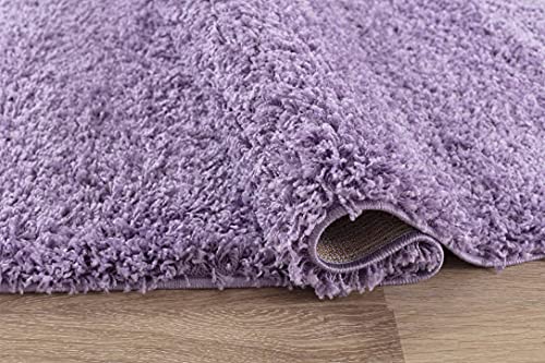 Serdim Rugs Living Room Shaggy Area Rugs LILAC 80x150cm(2'6"x5'0) - Image 4