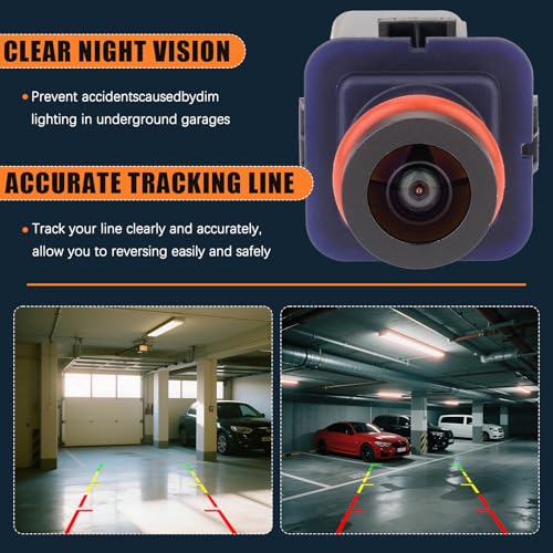 Image of AG1T-19G490-AA Rear View Backup Camera Compatible with Ford Taurus 2010 2011 2012 Park Assist Camera Replaces # AG1Z-19G490-D
