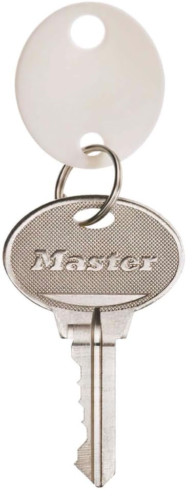 Master Lock 7116D White Plastic Key Tags, 20-Pack | Durable, Easy-Install Key Organizers