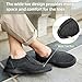OrthoComfoot Men's Orthopedic High Arch Elastic Lace Shoes, Orthotic Slip-On Fashion Sneakers, Lightweight Outdoor Shoes for Hanging Out Black Size 9.5