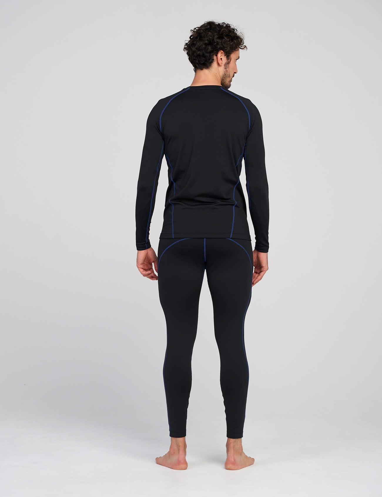 LAPASA Ensemble de sous-Vêtements Thermiques Homme Haut Manches Longues et Pantalon Sports & Activités Extérieures M53