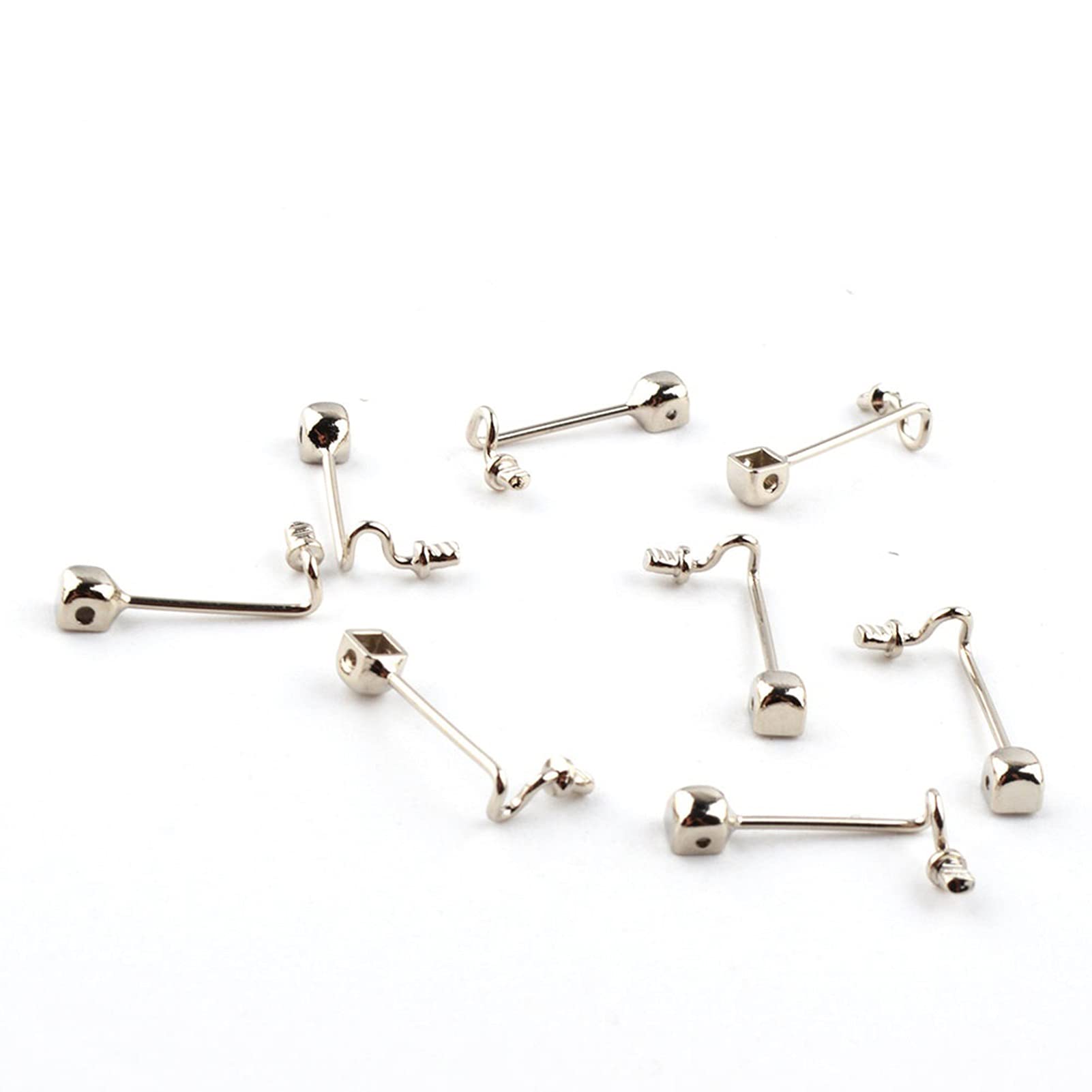 20 paires (40 pièces) bras de nez de lunettes soudés, support de nez en acier inoxydable, accessoires de lunettes, accessoires de lunettes.