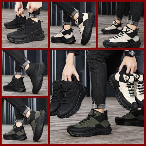 The First Young Men's Work Boots Orthopedic, Puncture-Proof, Non-Slip Safety Hiking Boots for Outdoor Construction3