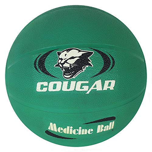 Image of COUGAR High Grip Rubber Moulded Medicine Ball Without Handle for Crossfit, Exercise & Fitness, Strength & Conditioning Exercises (7 KG, Black)