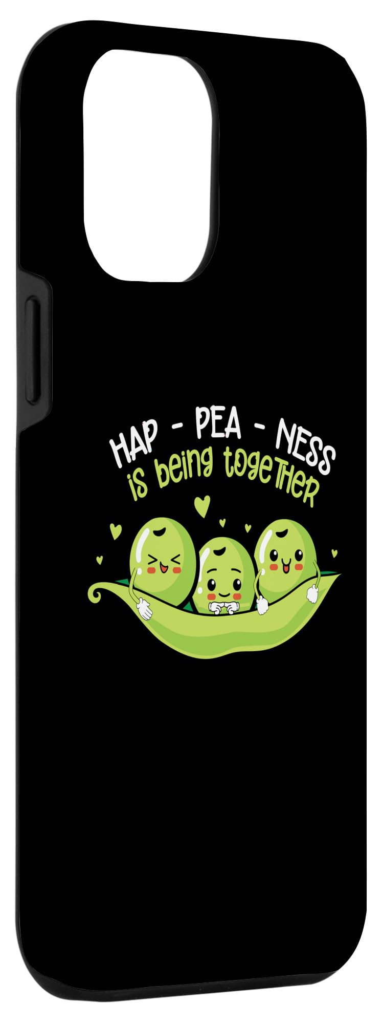 iPhone 13 Pro Max Vegan Peas Plant Based Hap-Pea-Ness Togehter Pea Case - Image 3