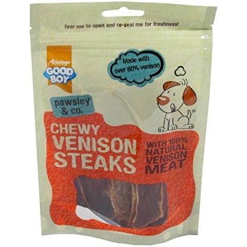 Good Boy Pawsley Chewy Venison Steaks 12 Pack Cover