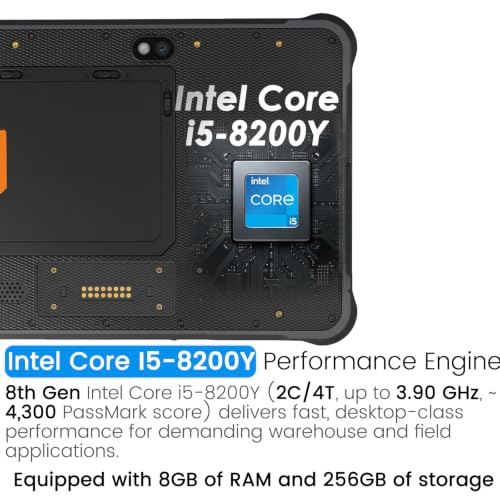 Image of Kayoote ST11 Pro+ 10.1 inch Rugged Tablet, 1000nit Sunlight Readable Display, Win 11 Pro, Core i5-8200Y, 8GB RAM 256GB ROM, IP65 Waterproof Pad, 4G LTE, WiFi, GPS, NFC, 6000mAh