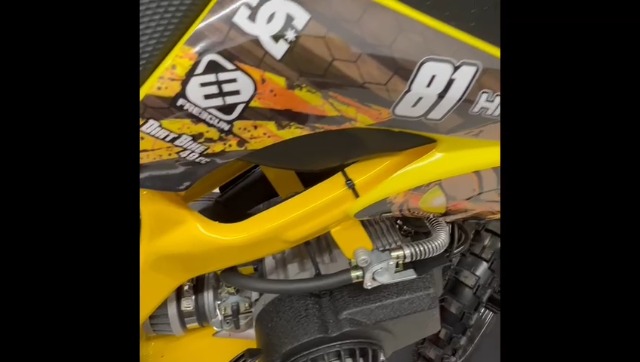 Minimoto Trofeo 49CC Compatto Motors - Rosso/Blu, Motore 2 Tempi 6CV - Foto 7