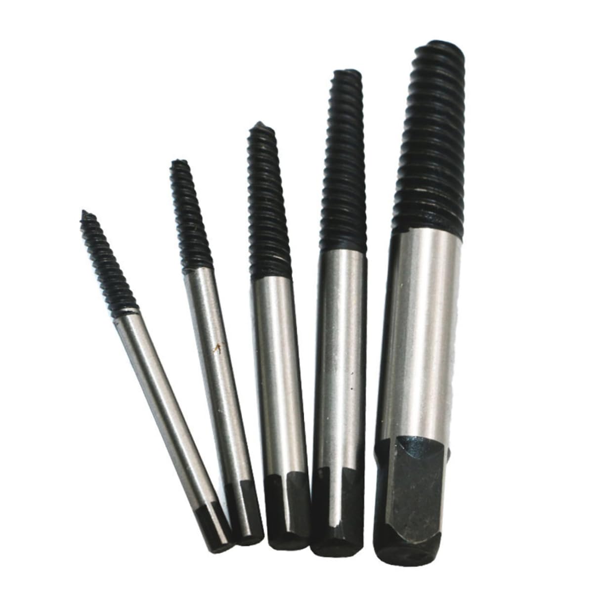 Homoyoyo Simple Practical Metal Screw Extractor 5pcs Set Storage Box for Home Use Color