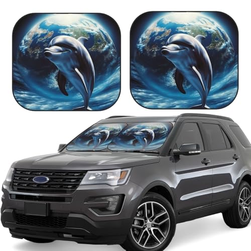 Pare-soleil voiture dauphin anti-UV pliable pour garder votre habitacle frais