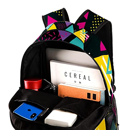 Sac à dos de voyage campus géométrique avec porte-bouteille - 4
