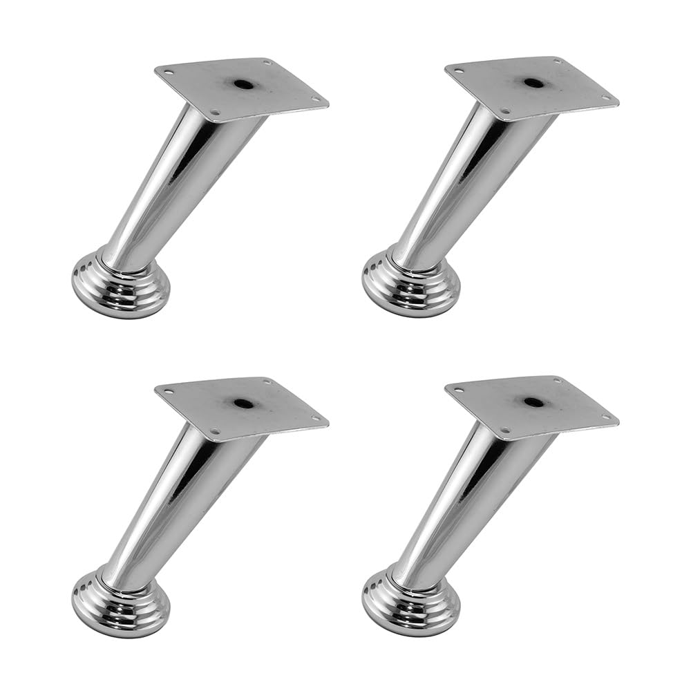 Patas de sofá de metal para solucionar muebles bajos y facilitar la limpieza con robot, 12cm