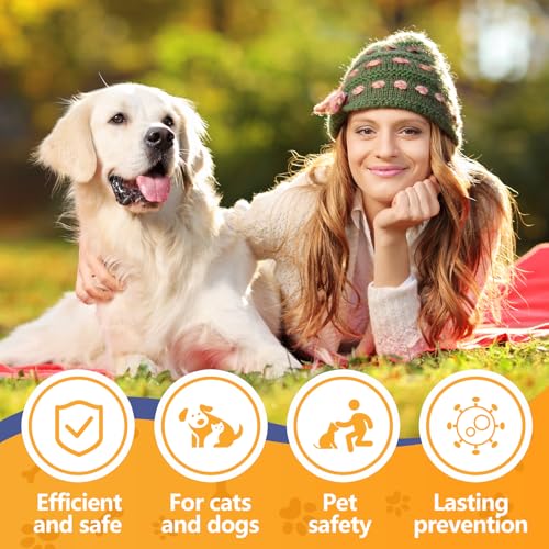 30ml Zeckenschutz für Hunde und Katzen, Effektiver Floh und Zeckenschutz mit Sofortwirkung, Einfache Anwendung mit Spot On, Ideal für Haushalt Pflege