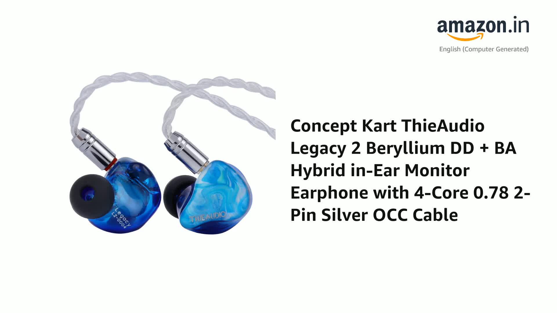 Concept Kart ThieAudio Legacy 2 Beryllium DD + BA Hybrid in-Ear