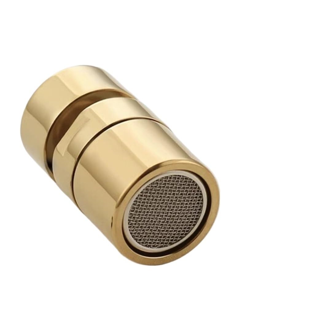 Faucet Aerator Brass Material Bathroom Basin Spout for Kitchen Faucet(Gold)