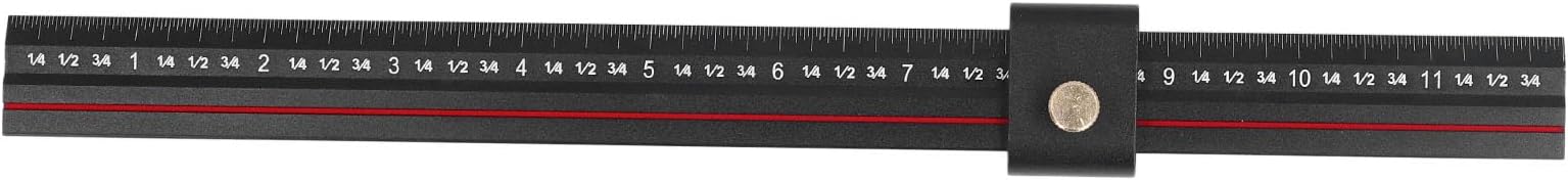 Limit Line Marking Aluminum Alloy L Shape Adjustable Slide Stop Measuring Ruler for Woodworking Home Renovation