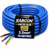 3138A 3 Core 2,5 mm Artic Blue Flex Heavy Duty Camping Caravan (2,5 mm, 10 metri)