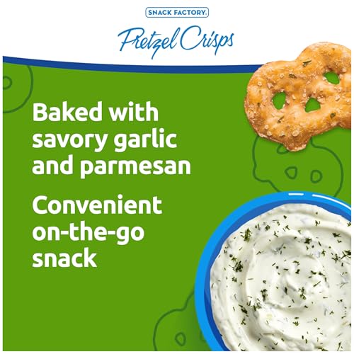 Image of Pretzel Crisps Garlic Parmesan On-the-Go Bag, 3 Oz (Pack of 8)