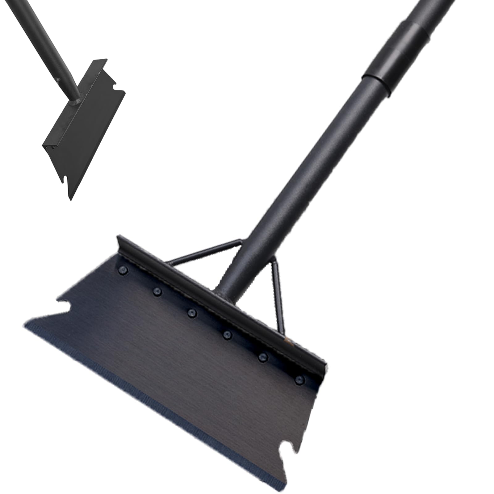 Garden Cleaning Shovel 59 Inch with Adjustable Handle, Multifunctional Cleaning Shovel Garden Tool Floor Scraper Outdoor Spade for Scraping, Weeding, Lawn Edging