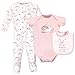 Luvable Friends Body et bavoir unisexe pour bébé 0-3 mois