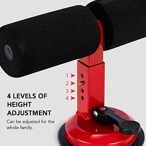 Andoer Barra de levantamento de sucção portátil e equipamento de treinamento muscular com 4 alturas