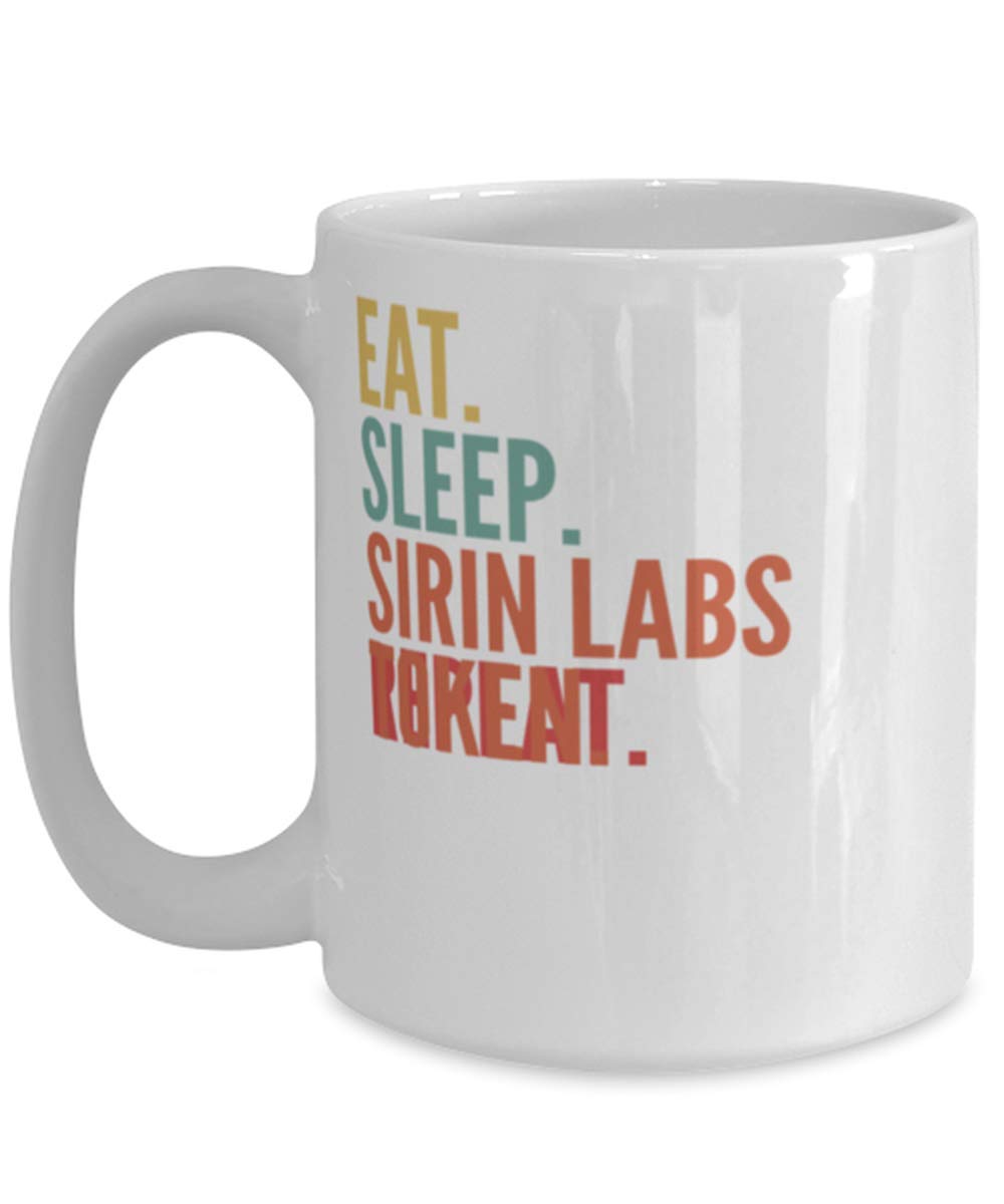 Sirin Labs Token Crypto, Eat Sleep Sirin Labs Token Repeat Mug 15oz, white