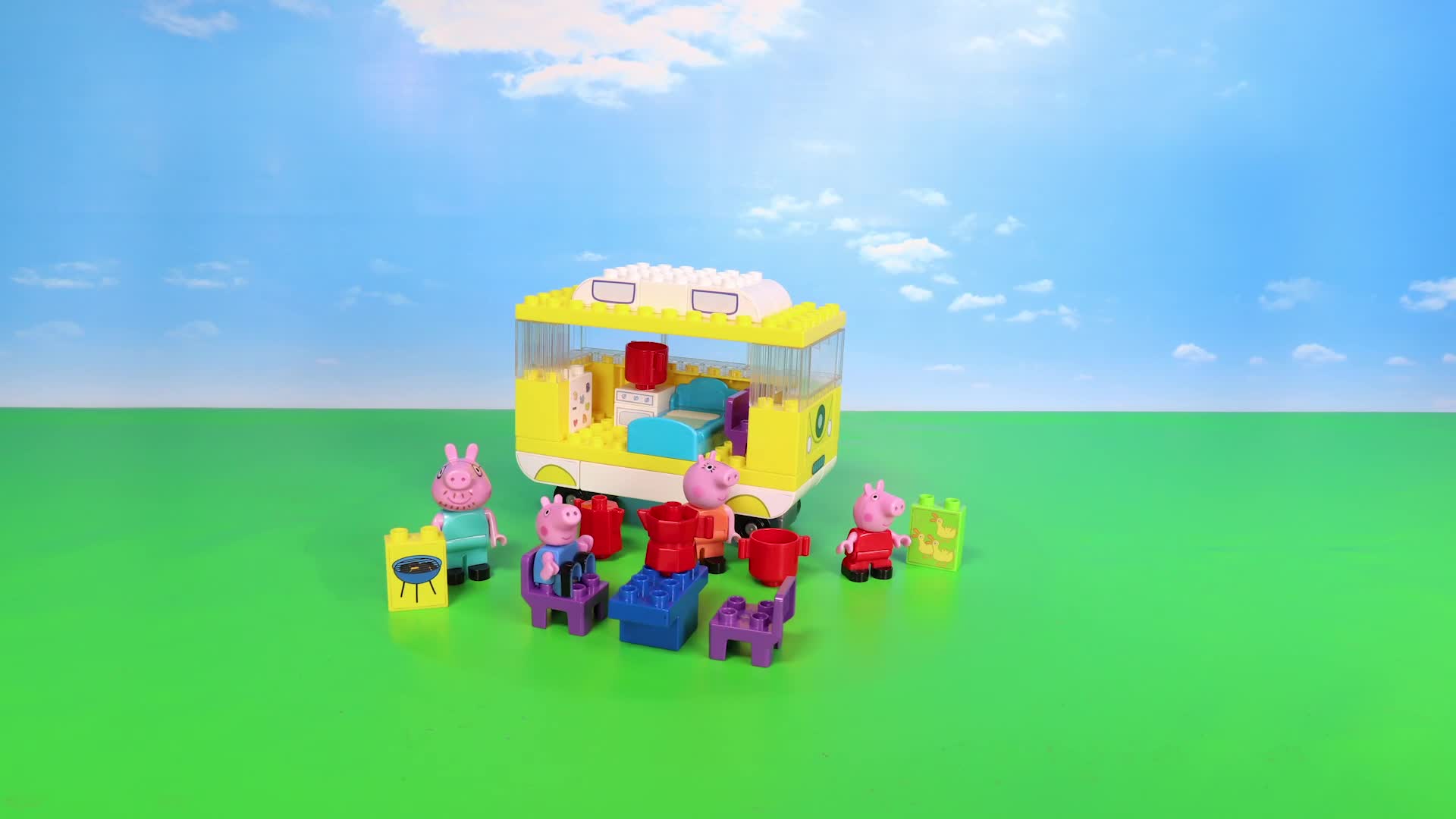 BIG-Bloxx Peppa Pig Camper - Peppa´s Campingwagen, Construction Set, BIG-Bloxx Set bestehend aus Familie und Camper, 54… – Bild 8