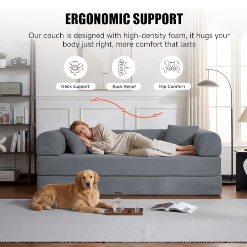 Luxury Velvet Sofa Bed Convertible