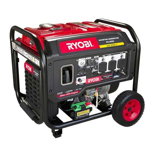 RYOBI RG-9000I 9KVA Inverter Generator with accessories