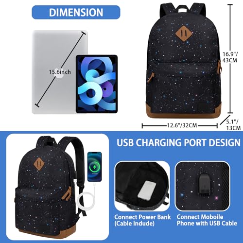 Image of Goloni Backpack for Men Women,Travel Laptop Backpack, Water Resistant 17.3 Inch USB Charging Backpack, Large Capacity Work Commute Bag