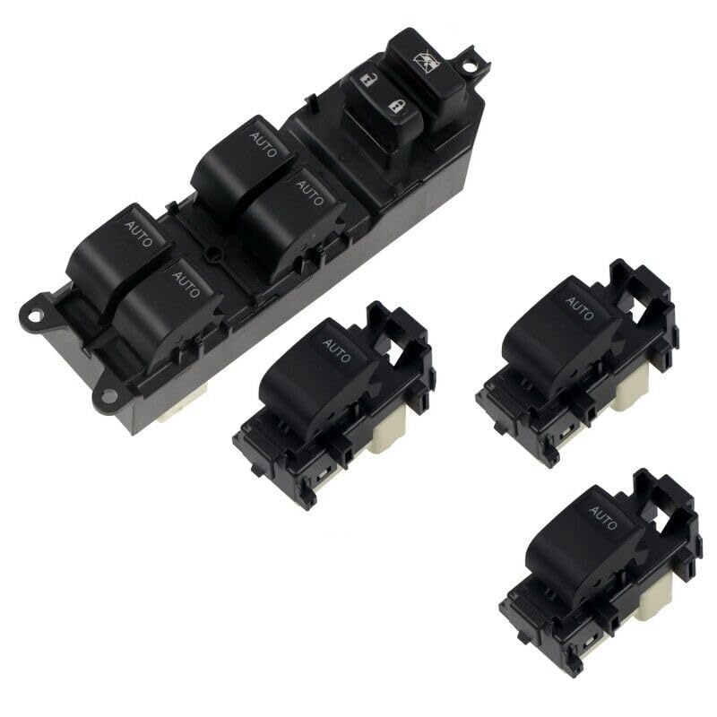 for Toyota Tundra 2007-2021 LHD Orange Lighted LED Power Window Switch Auto Down/Up 4pcs Car Accessories (Not fit for Double auto, 1794, Limited, Platinum)