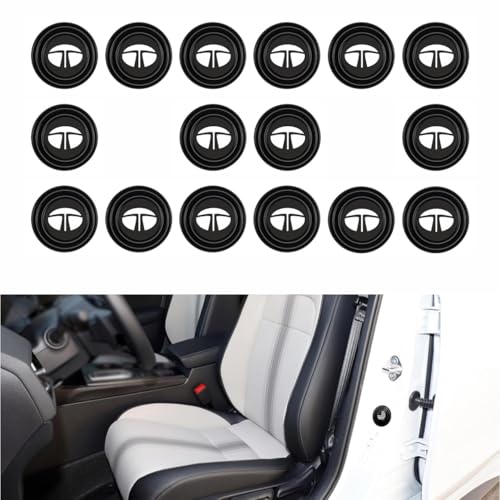 Image of 12 Pcs Rubber Shock Absorber for Car Door Protection Guard Accessories, Durable Pads and Protectors Compatible for Nexon, Punch, Harrier, Safari, Altroz, Tiago, Tigor, Curvv, Zest, Ev
