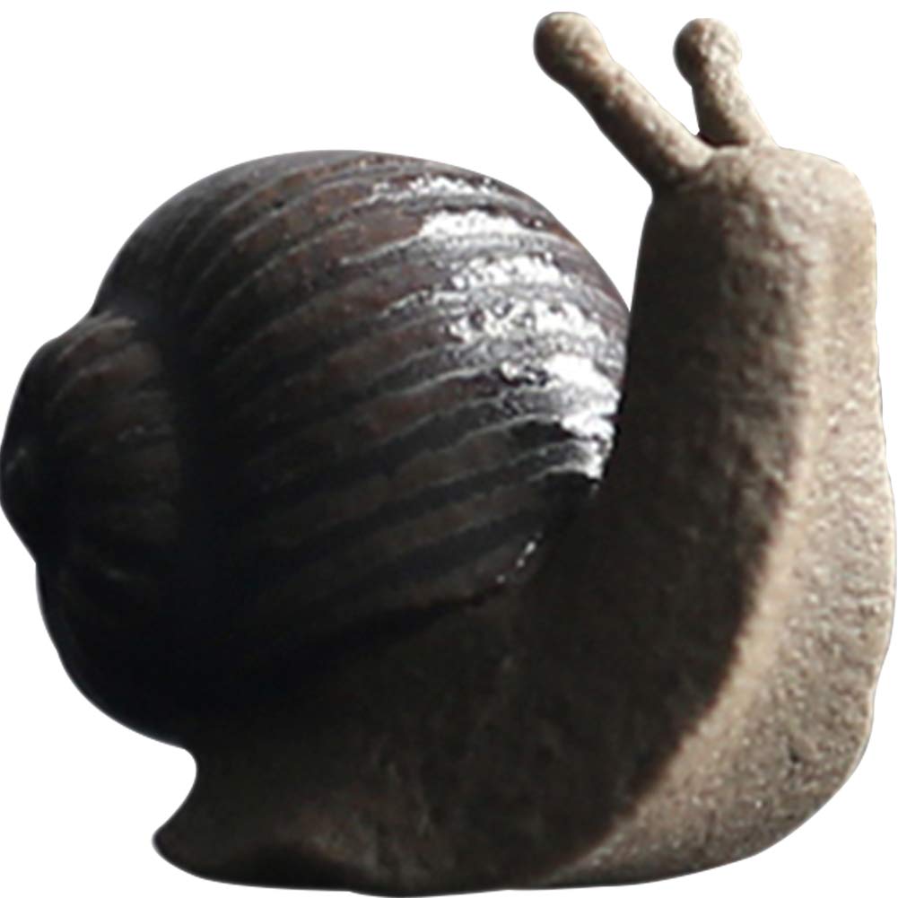 MOCOHANAHome Office Decor Art Snail Statue Table Animal Ornament Car Ornament Ceramic Crafts Art Figurines Decor