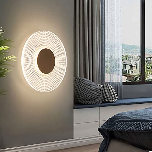 Luz de pared LED redonda dorada para decoracion interior de pasillos y dormitorios 2