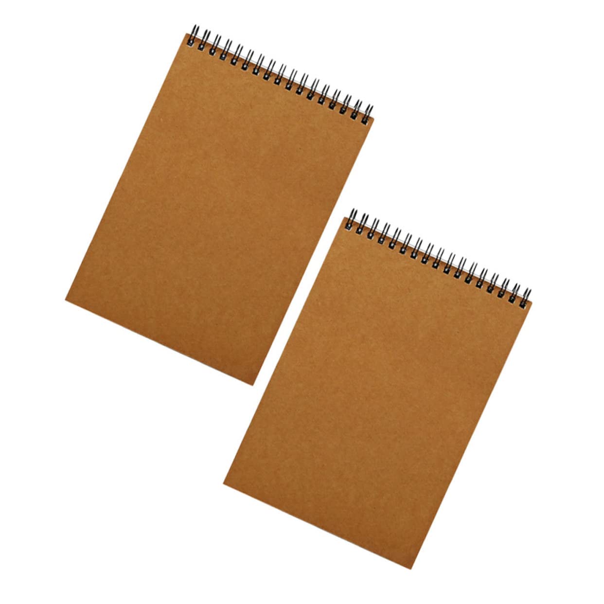 Carnet de Croquis A4 à Spirale Marron, Lot de 2, Papier
