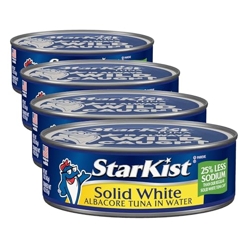 Image of StarKist Solid White Albacore Tuna in Water Low Sodium - 5 oz Can (Pack of 4)