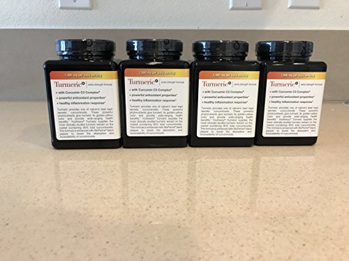 Youtheory Turmeric Extra Strength Formula Capsules 1,000 Mg Per Daily, 180 Count -4 Pack #TOP2