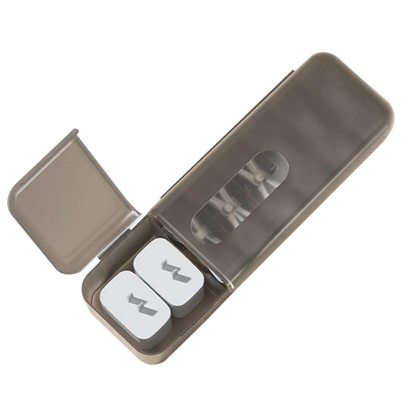 Data Cable Organizer Box, Data Cable Storage Box, Charge Cable Management 7 Compartments Storage Box, USB Cord Sorter, Small Desk Electronic Accessories Organizer and Storage, 28585mm