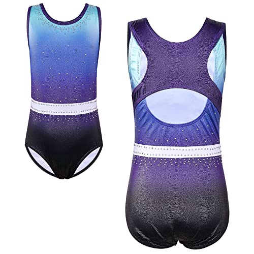 Justaucorps de gymnastique pour filles avec short à paillettes XFGIRLS