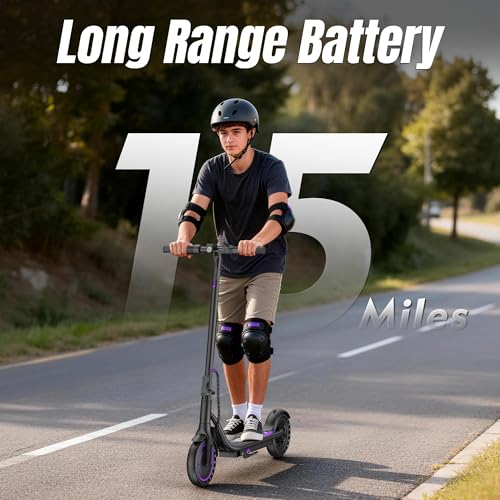 Image of Electric Scooter Adults & Kids,350 /250W Powerful Motor,15 /10 Miles,19 /9 Mph,8.5 /6.5 inch E Scooter with LCD Display