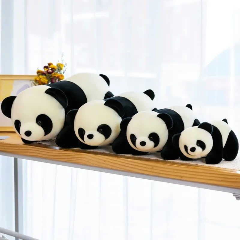 Carino Panda A Piedi Peluche Giocattolo Realistico Panda Cuscino Bambola Animale Di Peluche Bambola Del Bambino Addormentato Placare Per I Bambini Regalo Di Compleanno 80 cm Panda